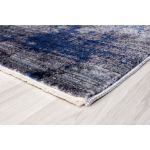 Light Blue and Navy Abstract Rug with soft textures, perfect for modern interiors and high-traffic areas.