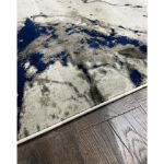 Picture of Pacific Blue Gray Brush Stroke Rug 