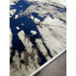 Picture of Pacific Blue Gray Brush Stroke Rug 