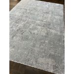 4.	Timeless beauty: a silver-gray modern vintage-inspired rug for living rooms and bedrooms.