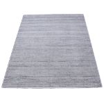 Durable and stylish Pacific Light Gray Rug featuring high-density pile and subtle blue dotted stripes ideal for busy households and high-traffic areas