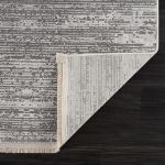 Smyrna minimalist-pattern rug with subtle details and soft silver highlights for modern interiors