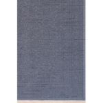 Elegant Blue and Gray Textured Area Rug with Classic Ornate Designs for Living Room or Bedroom Decor