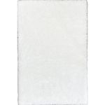 Lily Collection White Shag Rug with Dense 2 1/2 Inch Pile Height, Perfect for Modern Interiors