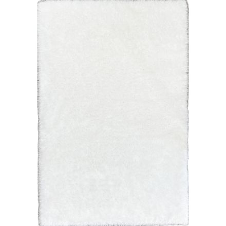 Lily Collection White Shag Rug with Dense 2 1/2 Inch Pile Height, Perfect for Modern Interiors