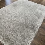 Ultra Soft Platinum Gray Shag Rug for Living Rooms, Bedrooms, and Nurseries