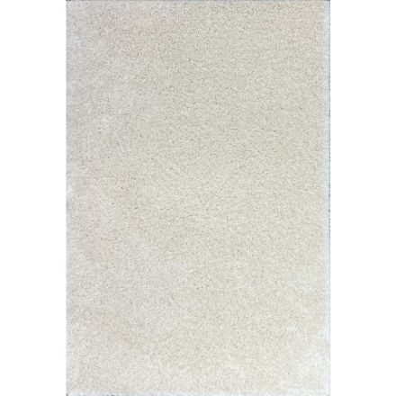 Supershine Ivory Off-White Shag Rug with 2-Inch Pile Height and Dense Fibers for Modern Homes