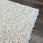 Ultra Soft Ivory Off-White Shag Rug Crafted in Turkey for Luxurious Comfort