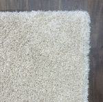 Elegant Ivory Off-White Rug with Shimmering Finish for Minimalist and Contemporary Décor