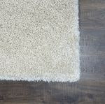 Durable and Ultra Plush Ivory Off-White Shag Rug Perfect for Living Rooms and Bedrooms