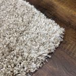 Durable and Ultra Plush Beige Shag Rug Perfect for Living Rooms and Bedrooms