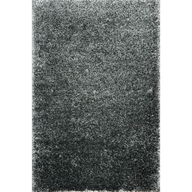 Supershine Charcoal Dark Gray Shag Rug with 2-Inch Pile Height and Dense Fibers for Modern Homes