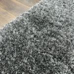 Ultra Soft Charcoal Dark Gray Shag Rug Crafted in Turkey for Luxurious Comfort