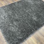 Long-Lasting Dense Charcoal dark gray Shag Rug with Soft, Fluffy Texture