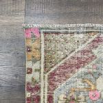 Picture of Eco-Friendly Hand Knotted Rug 2x4 - Unique Gift for Bedroom, Kitchen, Entryway - Turkish Wool Area Rug for Boho Chic Home Decor - 2’2”x3’6”