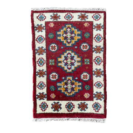 Picture of Handmade Wool Rug 2'x3" – Small Bohemian Accent Rug, Soft & Durable Wool, Perfect for Entryway or Living Room