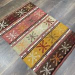 Picture of Handwoven Turkish Kilim Rug - 2'3" x 3' Vintage Wool Flatweave | Boho Tribal Small Rug