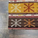 Picture of Handwoven Turkish Kilim Rug - 2'3" x 3' Vintage Wool Flatweave | Boho Tribal Small Rug