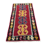 Picture of 2'9" x 5'6" Handwoven Turkish Kilim Rug - Vintage Wool Flatweave | Boho Geometric Area Rug