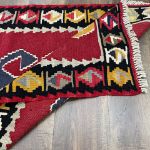 Picture of 2'9" x 5'6" Handwoven Turkish Kilim Rug - Vintage Wool Flatweave | Boho Geometric Area Rug