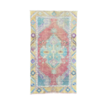 Picture of Handmade Wool Rug - 2'5" x 4'5" Vintage Pastel Small Area Rug | Boho Decor