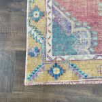 Picture of Handmade Wool Rug - 2'5" x 4'5" Vintage Pastel Small Area Rug | Boho Decor