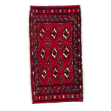 Picture of Handmade Wool Rug - 2'x3'5" Bold Red Tribal Pattern Small Area Rug