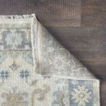Picture of 3'1" x 5'2" Handmade Hand-Knotted Wool Rug – Soft Blue and Beige Area Rug