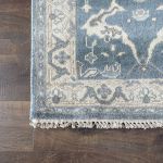 Picture of 3'x5' Handmade Hand-Knotted Wool Rug – Soft Blue Turkish Vintage Medallion Design