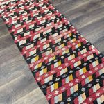 Picture of 2'6"x6'10" Handmade Wool Kilim Rug – Runner with Geometric Multicolor Pattern