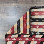 Picture of 2'6"x6'10" Handmade Wool Kilim Rug – Runner with Geometric Multicolor Pattern