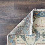 Picture of 2'8"x6' Handmade Wool Rug – Light Blue & Beige Runner