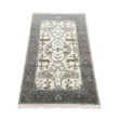 Picture of 3'x5' Handmade Wool Rug – Ivory & Teal Turkish Oushak Style