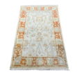 Picture of 3'3"x5'3" Handmade Wool Rug – Soft Ivory & Rust Turkish Oushak Style