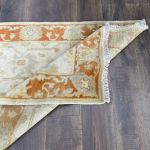 Picture of 3'3"x5'3" Handmade Wool Rug – Soft Ivory & Rust Turkish Oushak Style