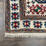 Picture of 3'5" x 5'10" Handmade Turkish Wool Rug | Tribal Pattern Vintage Rug | Bohemian Living Room Rug