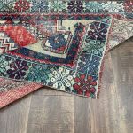 Picture of 3'3" x 6' Handmade Turkish Wool Rug | Vintage Tribal Geometric Rug | Boho Hallway Rug