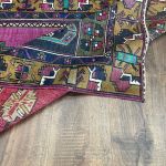 Picture of 3'1" x 7' Handmade Turkish Wool Rug | Vintage Pink Runner Rug | Boho Hallway Rug