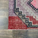 Picture of 2'8" x 4'6" Handmade Turkish Wool Rug | Vintage Colorful Geometric Rug | Boho Small Rug