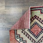Picture of 2'8" x 4'6" Handmade Turkish Wool Rug | Vintage Colorful Geometric Rug | Boho Small Rug