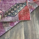 Picture of 2'8" x 4'6" Handmade Turkish Wool Rug | Vintage Colorful Geometric Rug | Boho Small Rug