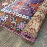 Picture of 3'2" x 5' Handmade Turkish Wool Rug | Vintage Colorful Floral Rug | Boho Accent Rug