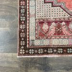 Picture of 2'8" x 4'9" Handmade Turkish Wool Rug | Vintage Pastel Medallion Rug | Boho Small Rug