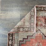 Picture of 2'8" x 4'9" Handmade Turkish Wool Rug | Vintage Pastel Medallion Rug | Boho Small Rug