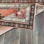 Picture of 2'8" x 4'9" Handmade Turkish Wool Rug | Vintage Pastel Medallion Rug | Boho Small Rug