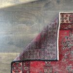 Picture of Vintage Turkish Wool Rug 3'9"x6'9" | Handmade Red Area Rug | Boho Chic Decor | Oriental Style Rug