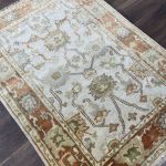 Picture of Handmade Turkish Wool Rug 3'5"x4'9" | Vintage Look | Unique Area Rug | Boho Chic Decor | Oriental Style Rug