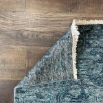 Picture of Handmade 1'10"x3' Distressed Blue Turkish Rug – Vintage Look, Boho Accent Rug, Unique Home Decor