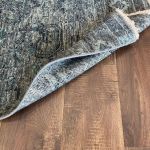 Picture of Handmade 1'10"x3' Distressed Blue Turkish Rug – Vintage Look, Boho Accent Rug, Unique Home Decor