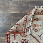 Picture of Handmade 4'x6' Vintage Turkish Kilim Rug – Red and Beige Tribal Design, Boho Area Rug, Unique Home Decor